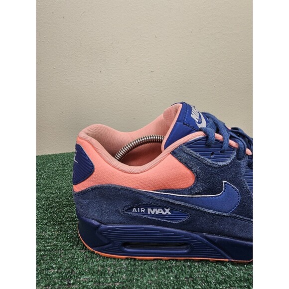 Nike Air Max 90 Premium Brave Blue Suede Mens Size 12 333888-446 - Picture 9 of 12
